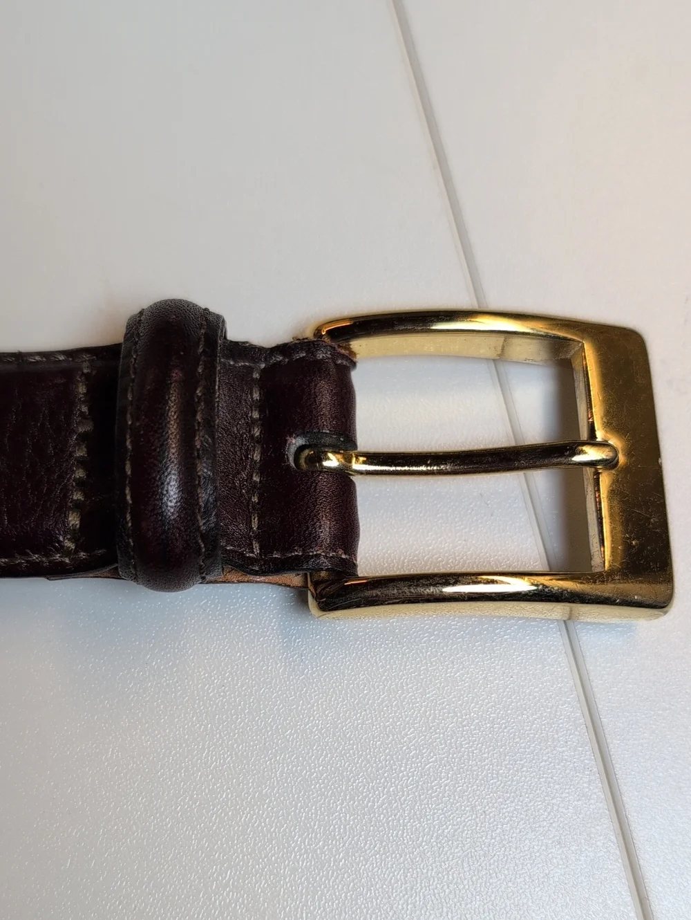 Martin Dingman Men’s Belt Brown Glazed Italian Calfskin Size 40 EUC